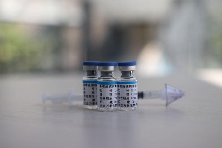 从技术路线上划分,这类疫苗属于减毒流感病毒载体疫苗.