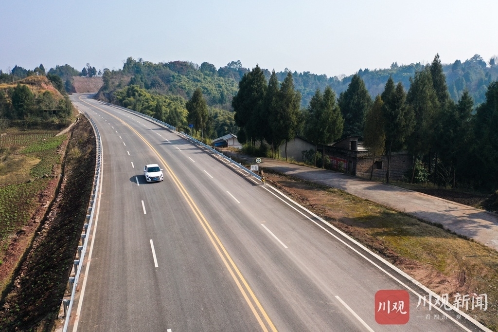 组图|省道203线广安恒(升)肖(溪)快速通道全线贯通